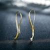Fish Hook Drop Earrings for Women Cubic Zirconia Ginger Lyne Collection - 3 of 4
