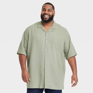 Men's Vintage Short Sleeve Camp Shirt - Goodfellow & Co™ - 1 of 3