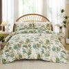 Floral Duver Cover– 100% Cotton Bedding Set with Botanical Print, Soft Lightweight All Season - 4 of 4