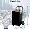Fuel Caddy, Fuel Transfer Tank with Pump, Gas Storage Tank, Gasoline Diesel Fuel Container for Cars, Lawn Mowers, ATVs, Boats - 2 of 4
