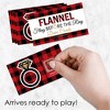 Big Dot of Happiness Flannel Fling Before the Ring - Buffalo Plaid Bachelorette Party Game Scratch Off Dare Cards - 22 Count - 2 of 4