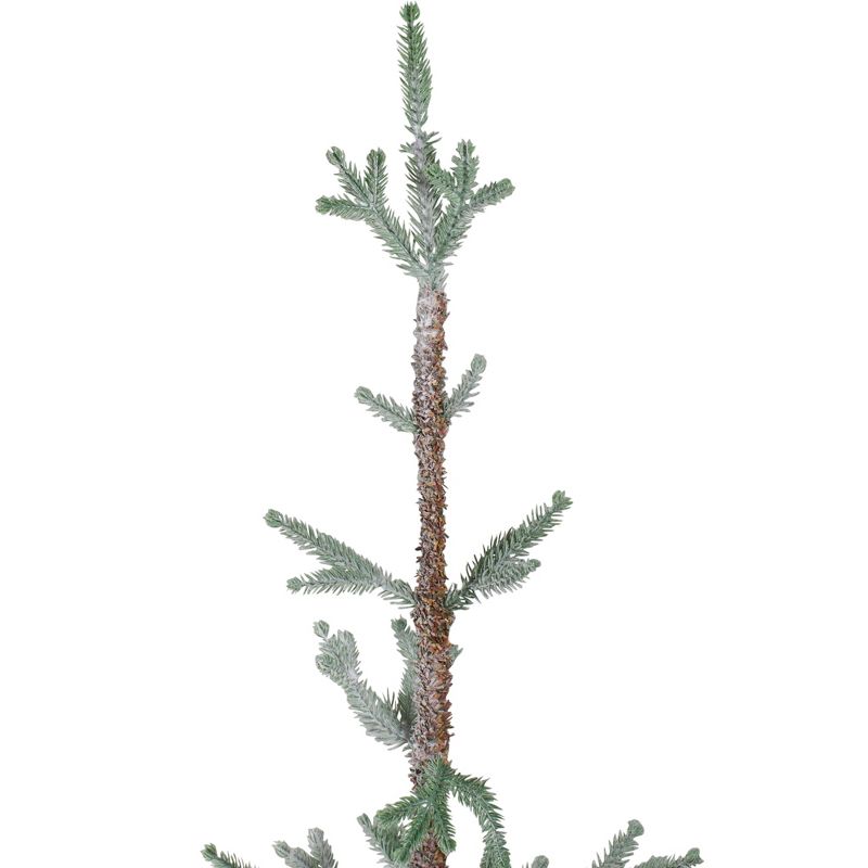 Northlight Frosted Slim Pine Artificial Christmas Tree in Burlap Base - 5' - Unlit, 6 of 7