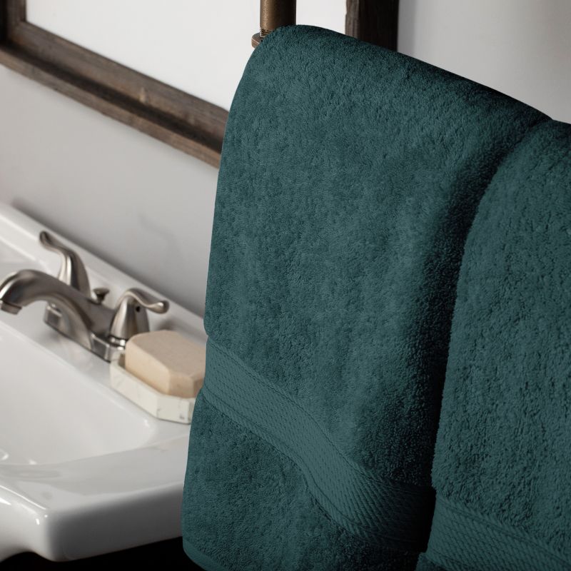 Premium Cotton 800 GSM Heavyweight Plush Luxury 6 Piece Bathroom Towel Set by Blue Nile Mills, 5 of 11