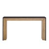 NicBex Minimalist Elegant Console Table with Fireplace Design,Wood Grain Entryway Table for Living Room,Hallway - 3 of 4