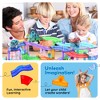 PICASSO-TILES Magnetic Tiles Race Track Add-Onn Expansion Set for Kids, Racing Ramp Extension Construction STEM Building Blocks Toy, 12PCS - 4 of 4