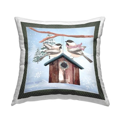 Stupell Industries Seasonal Winter Birds Snowflakes