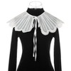 Elerevyo Women Lace Embroidery Knit Detachable Fake Peter Pan Collar Little Shawl for Blouse 1Pc - 2 of 4