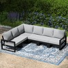 WestinTrends Montara 6-Piece Outdoor L-Shaped Patio Corner Sectional Sofa Conversation Set - 2 of 4