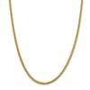Black Bow Jewelry 4.3mm, 14k Yellow Gold Hollow Wheat Chain Necklace - 3 of 4