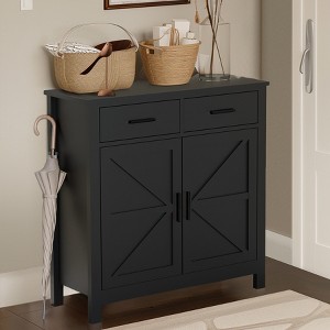 31.5"W Sideboard, Kitchen Storage Cabinet Buffet Cabinet, Modern Coffee Bar with 2 Drawers and 2 Doors -ModernLuxe - 1 of 4