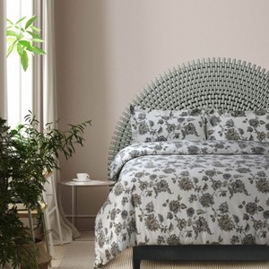 Ayana Printed Flannel Oversized Duvet Cover Set - Tribeca Living - 1 of 3