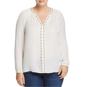 Vince Camuto Womens Studded Trim Pullover Blouse - 1 of 1