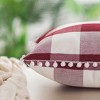 PiccoCasa Buffalo Check Plaid Pompoms Throw Pillow Cover Multicolored 4 Pcs - 3 of 4