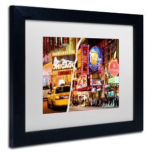 Trademark Fine Art -Philippe Hugonnard 'Times Square Colours' Matted Framed Art - 1 of 4