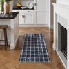 Modern Checkered Area Rug Farmhouse Geometric Print Rugs for Living Room Bedroom Low Pile Non-Slip Rug - 2 of 4