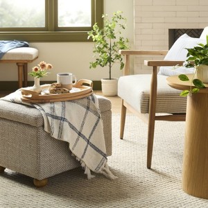Upholstered Storage Ottoman - Hearth & Hand™ with Magnolia - 1 of 4