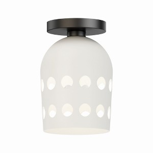 Maxim Lighting Dottie 1 - Light Flush Mount in  Black - 1 of 3