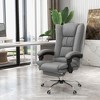 Okak Executive Office Chair with Heat, Massage Computer Chair with Foldable Footrest and Padding Armrest, Swivel Chair for Study, Reading Room - 2 of 4