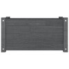 vidaXL Garden Planters 2 pcs Gray 23.6"x12.2"x12.2" Solid Wood Pine - 4 of 4
