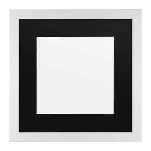 Trademark Fine Art 16"x16" Heavy Duty Eggshell Frame with Black Mat - 1 of 3