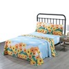 Marcielo Kids Cotton Sunflower Bed Sheet for Girls Teens Children - 2 of 4