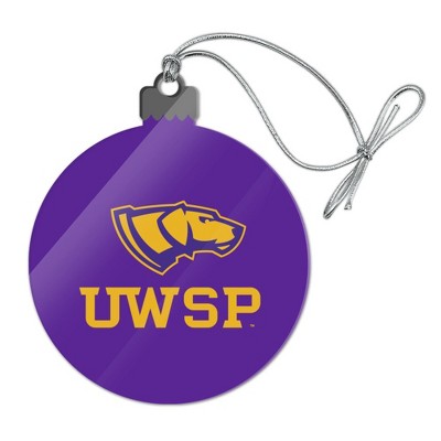 University of Wisconsin-Stevens Point Primary Logo Acrylic Christmas Tree Holiday Ornament