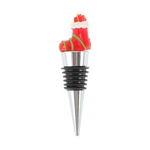 Unique Bargains Wine Stopper Aluminum Alloy TPR Resin 3.54"x0.79"x0.79" 1 Pc - 1 of 3