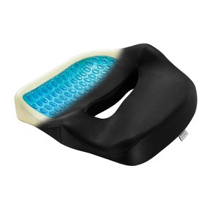 Mount-It! Office Seat Cushion, Premium Comfort Chair Cushion, Memory Foam & Gel Filling, Ergonomic Cushion for Chair Car Office Desk, Tailbone Relief - 1 of 4