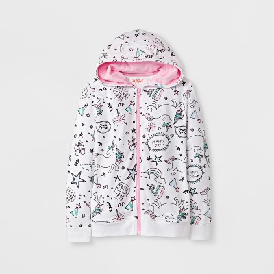 girls unicorn hoodie