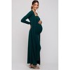 PinkBlush Forest Green Ribbed Sleeveless Dress Cardigan Maternity Set - 3 of 4