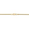 Black Bow Jewelry 1.5mm 14k Yellow Gold Hollow Wheat Chain Necklace - 3 of 4