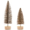 Festive Bronze LED Holiday Trees – 14" Tall Set of 4 by Kalalou - 2 of 3