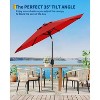 10FT Outdoor Patio Umbrella, Market/Table Umbrella with Push Button Tilt and Crank - 4 of 4