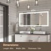 Keonjinn LED Front Light Bathroom Vanity Wall Mirror, Anti-Fog, Dimmable - 3 of 4