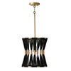 Capital Lighting Bianca 1 - Light Pendant in  Black Rope/Patinaed Brass - 3 of 4