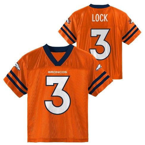 NFL Denver Broncos Toddler Boys' Drew Lock Short Sleeve Jersey - 2T