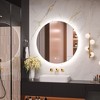 Keonjinn Smart LED Bathroom Vanity Wall Mirror, 3 Color Temperatures Dimmable, Frontlit & Backlit, Dimmable, Acrylic Edge, Anti Fog, Radar Sensor - 2 of 4
