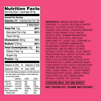 Uncured Ham & Colby Cheese Lunch Kit - 2.9oz - Good & Gather™