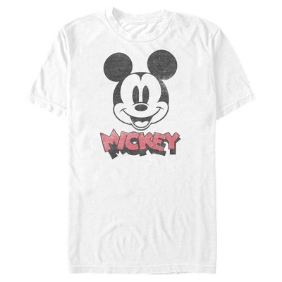 Men's Mickey & Friends Mickey Mouse Retro Headshot T-shirt : Target