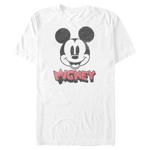 Men's Mickey & Friends Mickey Mouse Retro Headshot T-shirt : Target