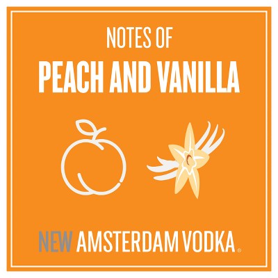 New Amsterdam Peach Flavored Vodka - 50ml Bottle