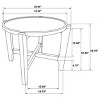 Coaster Home Furnishings COTA Round Solid Wood End Table Dark Brown - 3 of 4