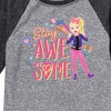 JoJo Siwa Stay Awesome  - Athletic Heather/Heather Black - 2T - 2 of 3