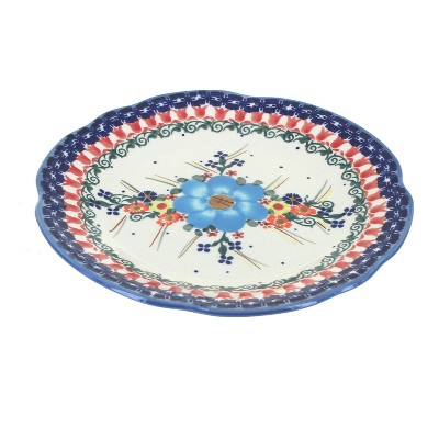 Blue Rose Polish Pottery Kristi Dessert Plate