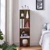 VECELO 5 Shelf Bookcase, Modern Storage Cabinet with Height Difference Shelves, Floor Standing Display, Horizontal Avaiable, Easy Assembly - 2 of 4