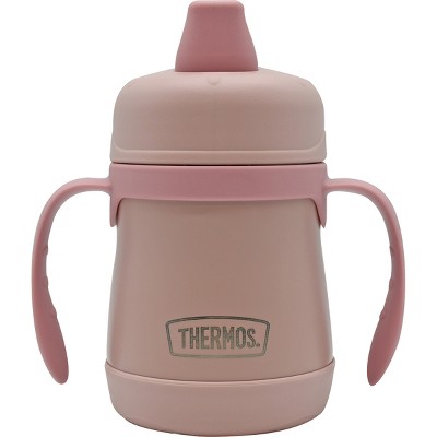 Thermos Baby 10 Oz. Simple Pastels Insulated Stainless Steel Sippy Cup -  Rose : Target