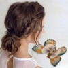 Unique Bargains Women's Butterfly Hair Clips 4.13"x3.39"x1.57" Green Orange 1 Pc - 2 of 3