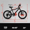 DSVIMOY Bicycles, 20 Inch Mountain Bike for Kids, 21-Speed Mountain Bike with Rear V-Brake, Green, 54"*23"*31.5" - 2 of 4
