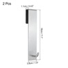 Unique Bargains Stainless Steel Waterproof Rust-Proof Extended Design Shower Door Hooks - 2 of 4