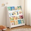 Fontoi Decorative Bookshelf, 4-Tier Open Bookcase, Toy Storage Cabinet for Children's Bedrooms, Playrooms, and Classrooms,White, 11.81"*34.64"*31.49" - 4 of 4